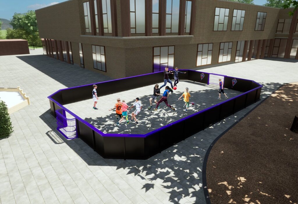 SKN maakt voetbalcourts mogelijk op schoolpleinen