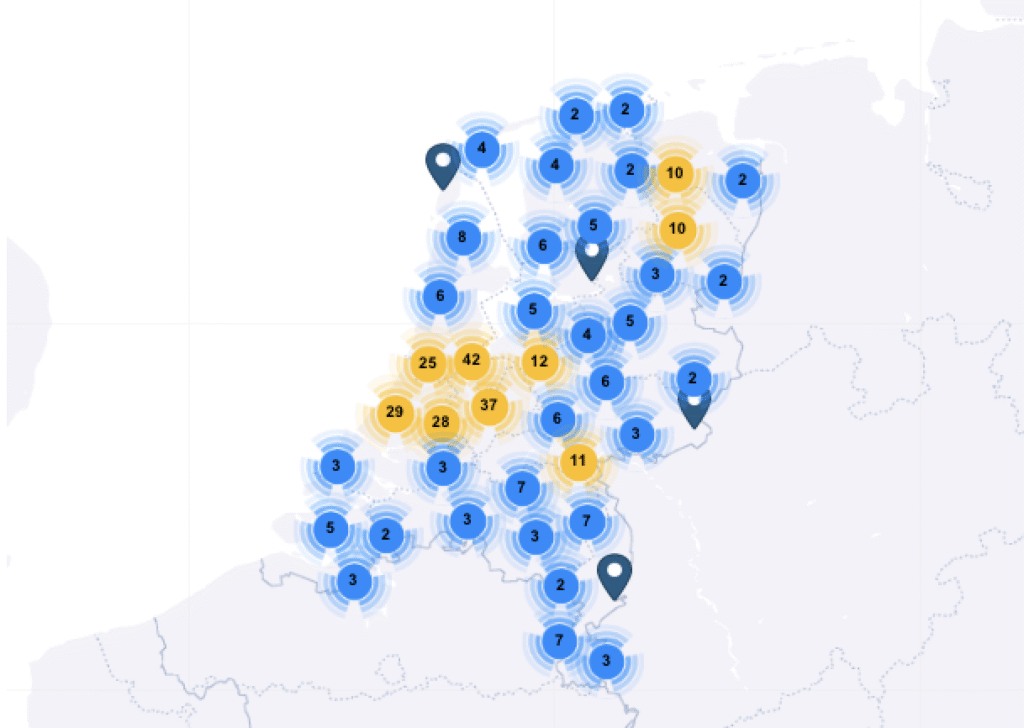gratis uitjes landkaart