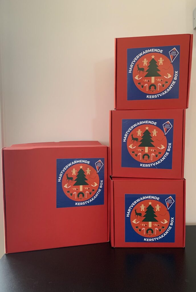 Een kerstpakket op werk in samenwerking met SKN.