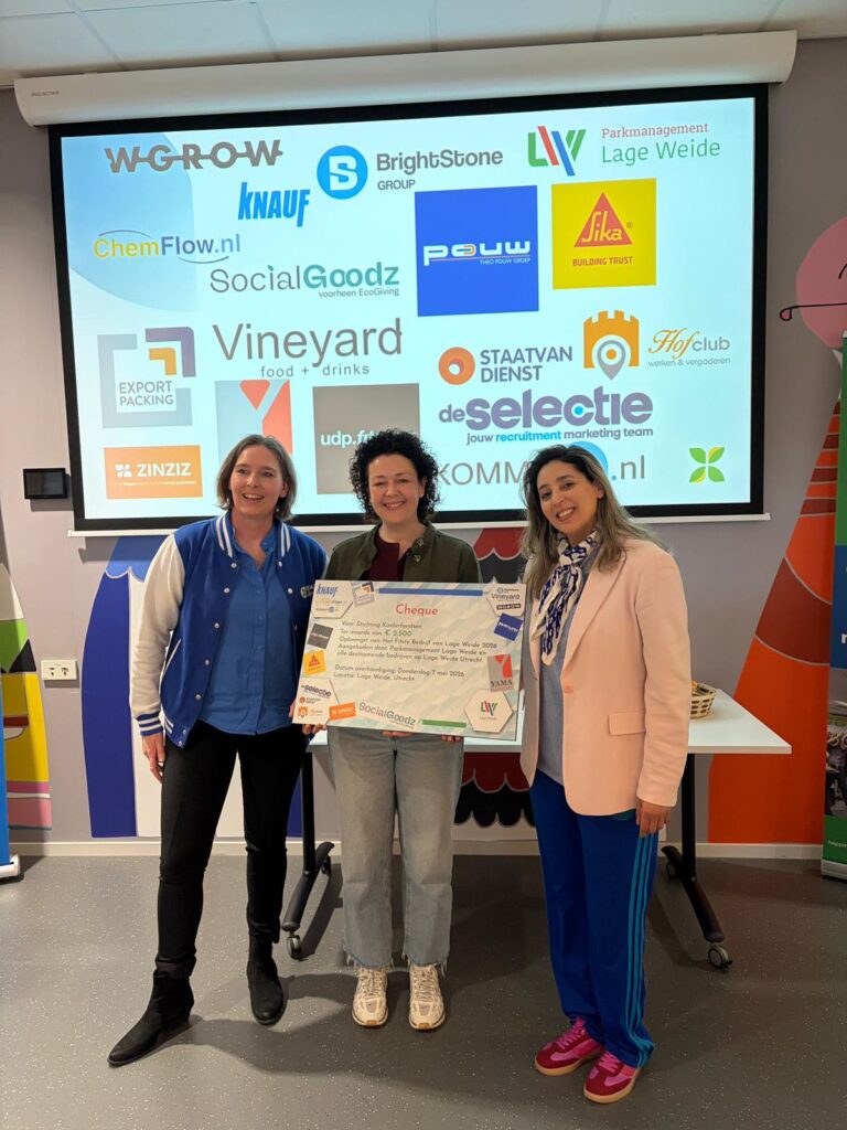 Cheque overhandiging Lage Weide